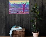 Rocky lifestyle mockup — Comic Strip Canvas