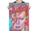 David Bowie lifestyle mockup — Comic Strip Canvas