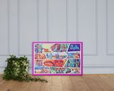 True Romance lifestyle mockup — Comic Strip Canvas