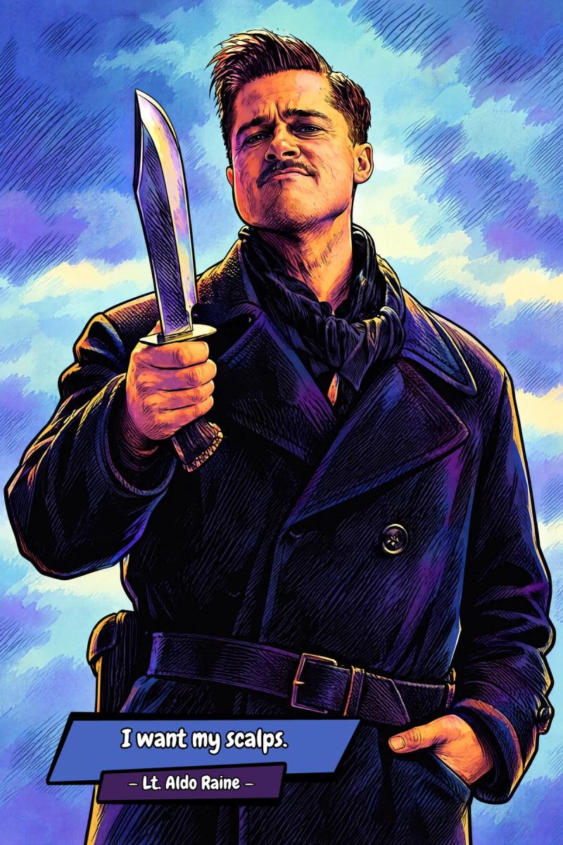 Inglorious Basterds — Comic Strip Canvas