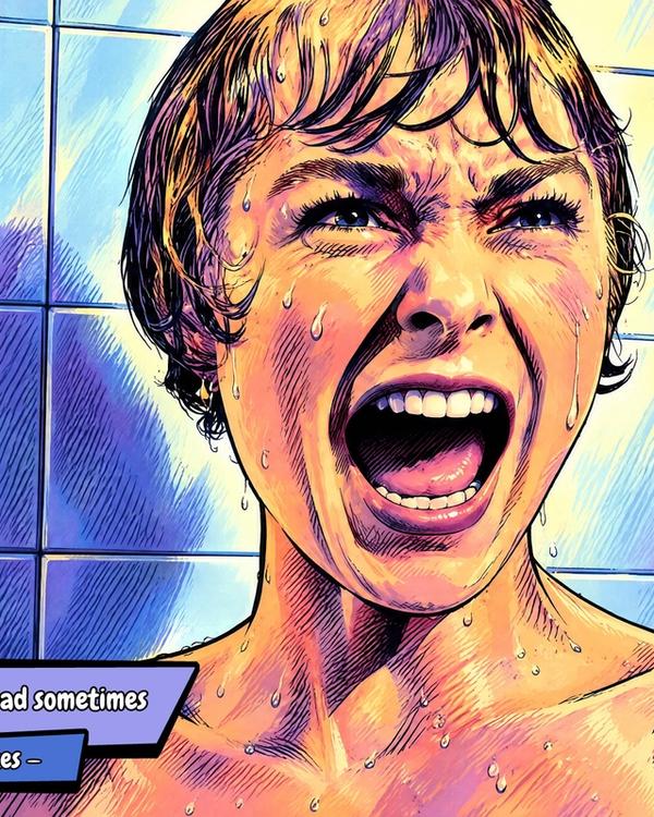 Psycho — Comic Strip Canvas
