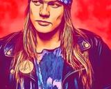 Axl Rose — Comic Strip Canvas