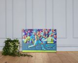 Sergio Aguero lifestyle mockup — Comic Strip Canvas