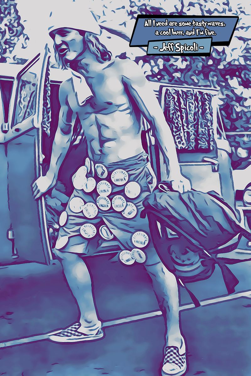 Jeff Spicoli — Comic Strip Canvas