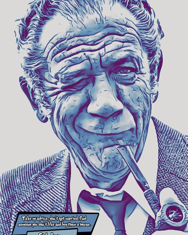 Sid James — Comic Strip Canvas