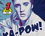 Elvis Presley — Comic Strip Canvas