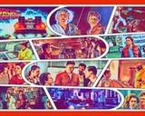 Back To The Future — Comic Strip Canvas