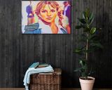 Britney Spears lifestyle mockup — Comic Strip Canvas