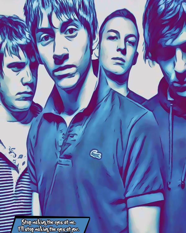 The Arctic Monkeys — Comic Strip Canvas