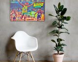 Usain Bolt lifestyle mockup — Comic Strip Canvas