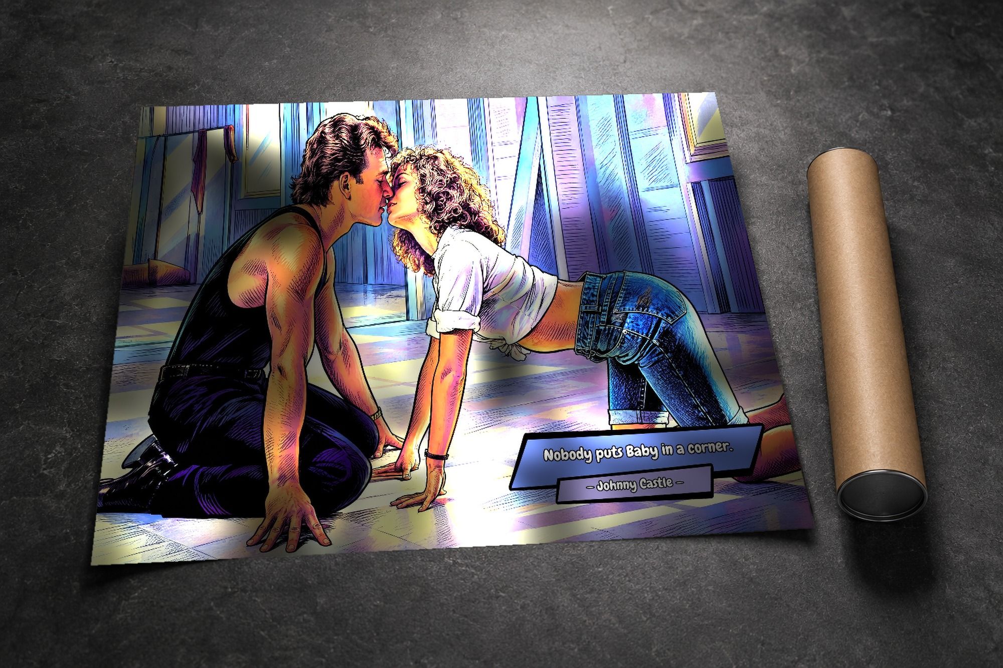 Dirty Dancing lifestyle mockup — Comic Strip Canvas