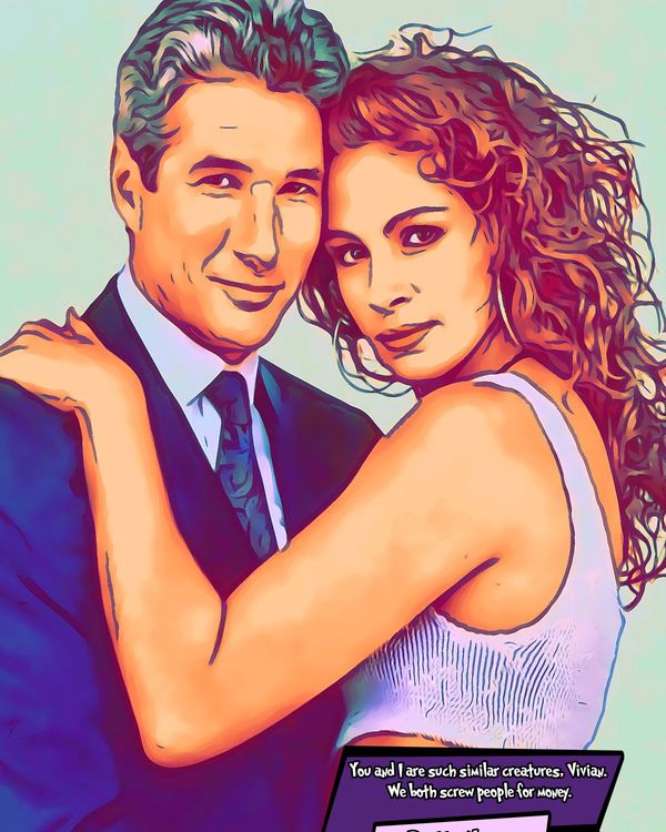 Pretty Woman — Comic Strip Canvas