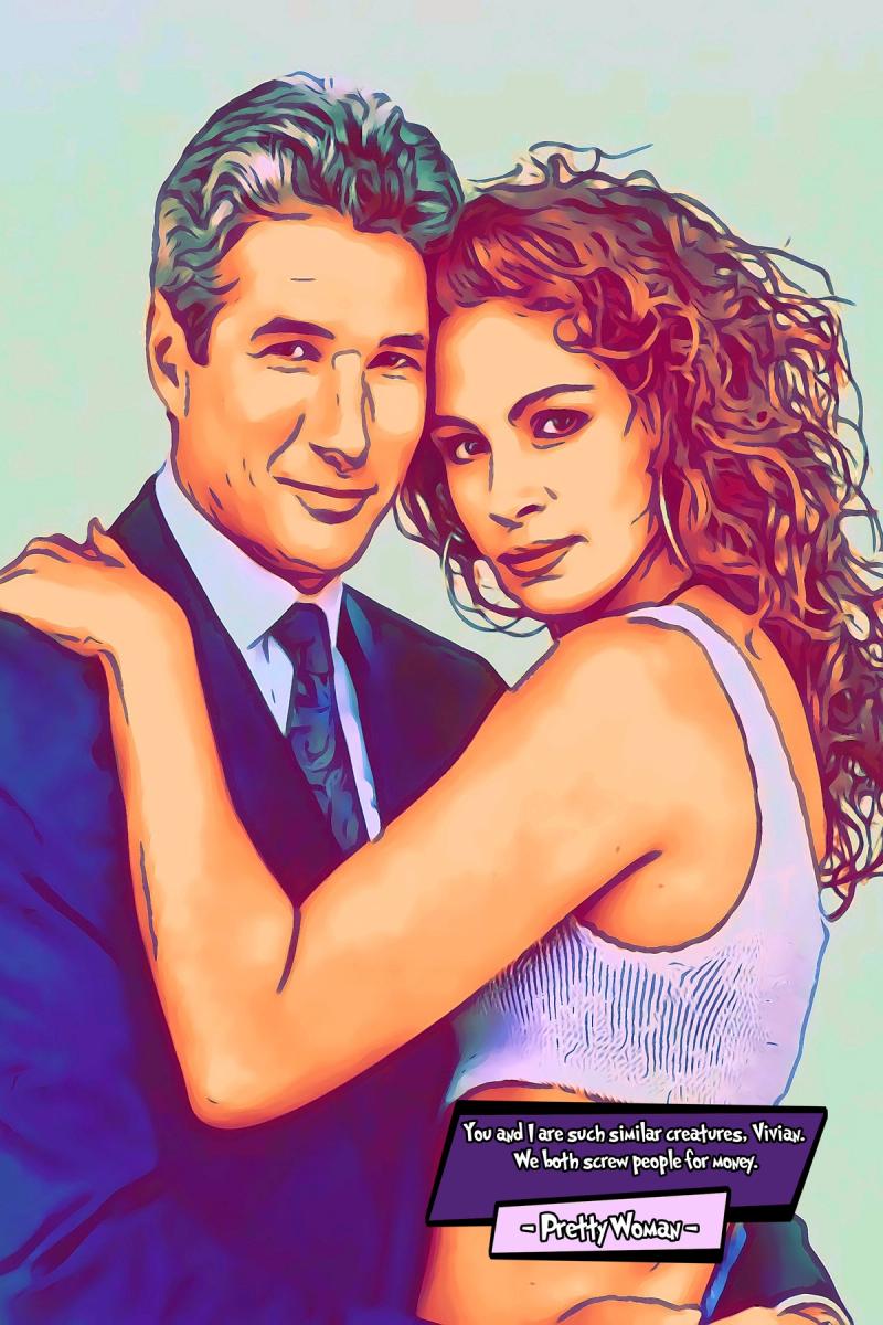 Pretty Woman — Comic Strip Canvas