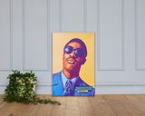 Stevie Wonder lifestyle mockup — Comic Strip Canvas