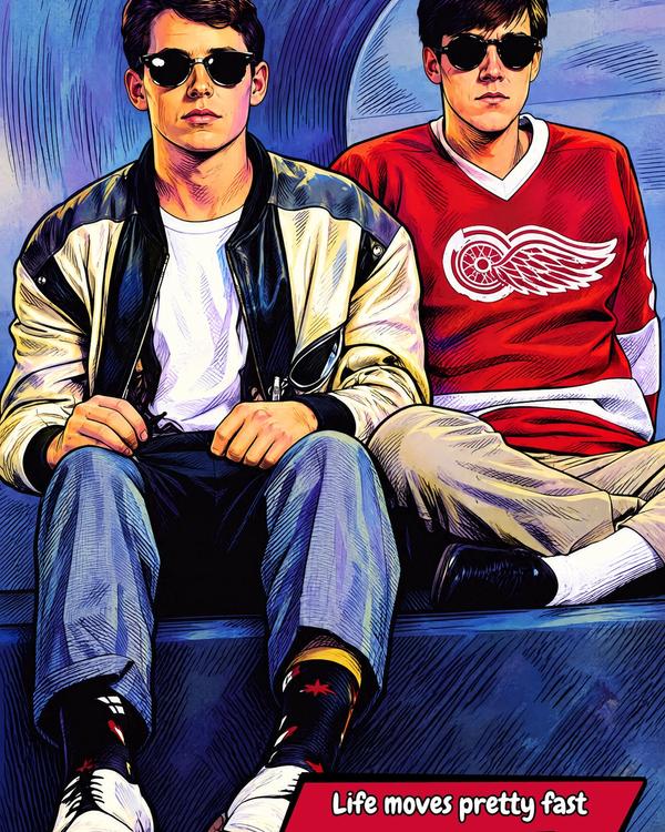 Ferris Bueller — Comic Strip Canvas