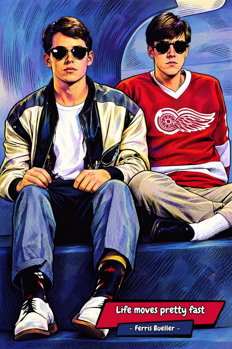 Ferris Bueller — Comic Strip Canvas