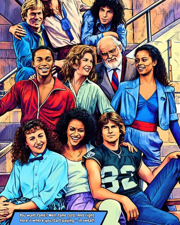 Fame — Comic Strip Canvas