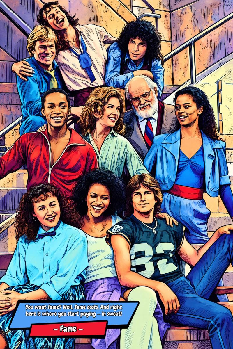 Fame — Comic Strip Canvas