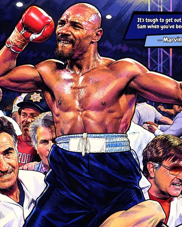 Marvin Hagler — Comic Strip Canvas