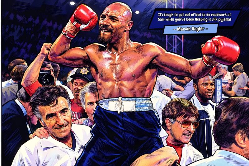 Marvin Hagler — Comic Strip Canvas