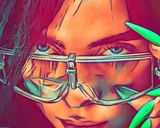 Billie Eilish — Comic Strip Canvas