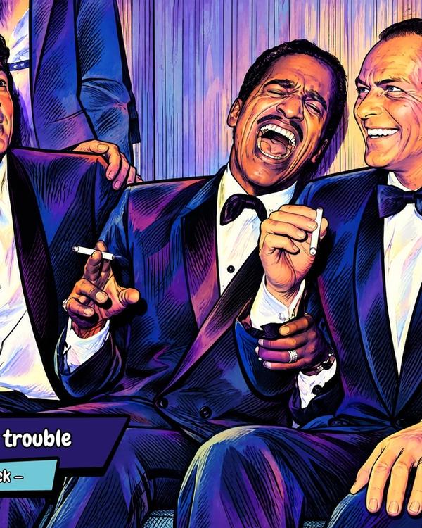 The Rat Pack — Comic Strip Canvas