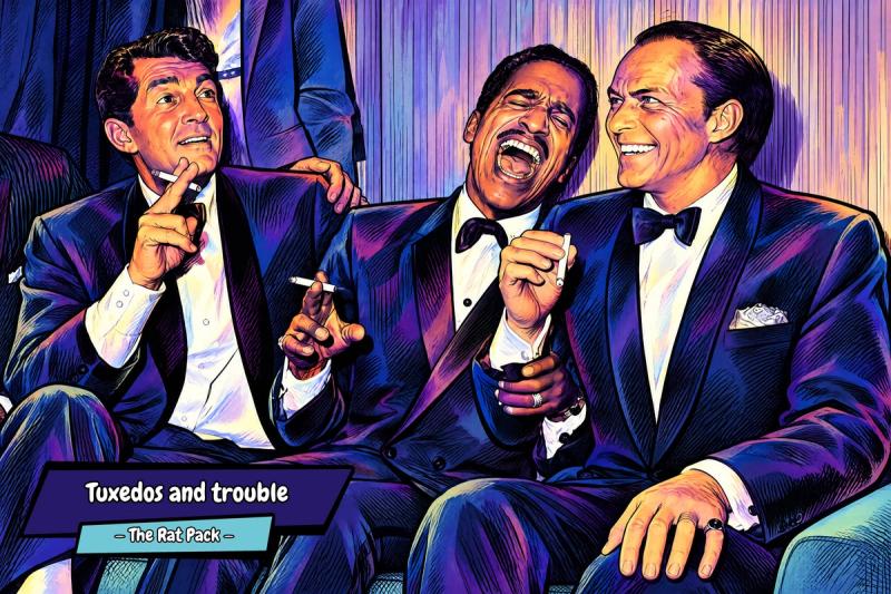 The Rat Pack — Comic Strip Canvas