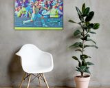 Sergio Aguero lifestyle mockup — Comic Strip Canvas