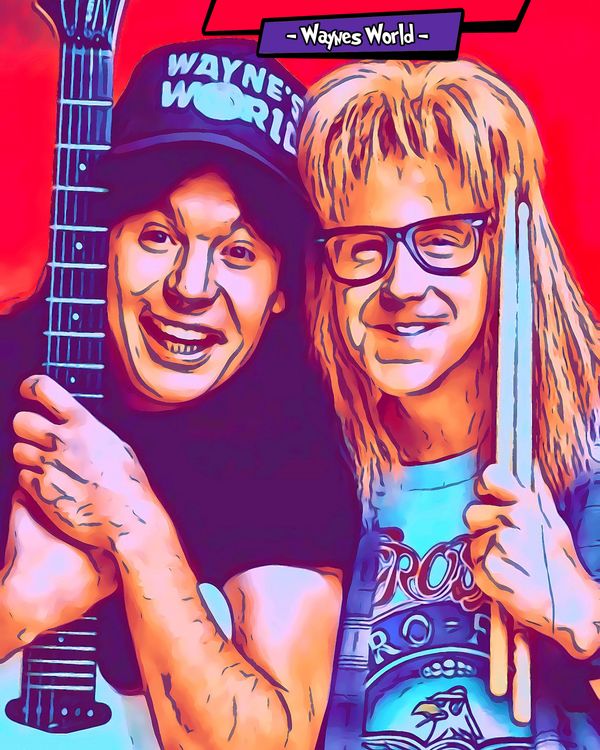 Waynes World — Comic Strip Canvas