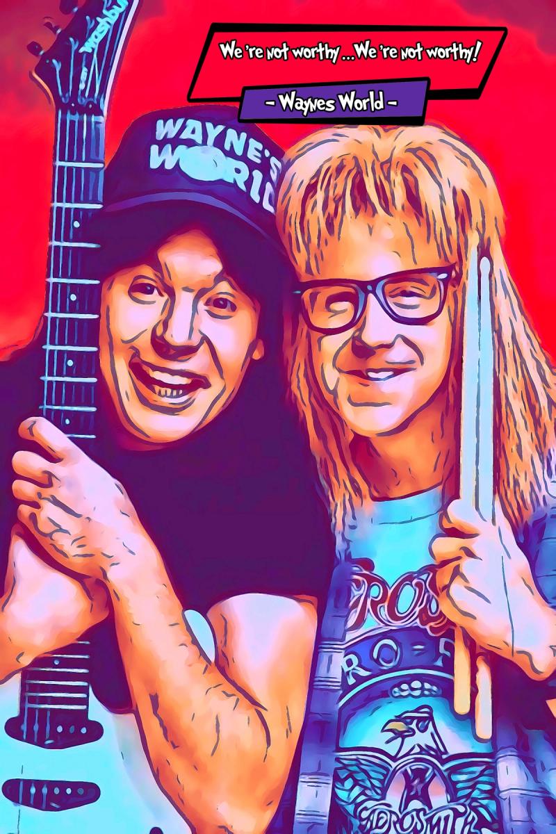 Waynes World — Comic Strip Canvas