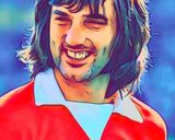 George Best — Comic Strip Canvas