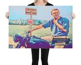 The Great Escape lifestyle mockup — Comic Strip Canvas