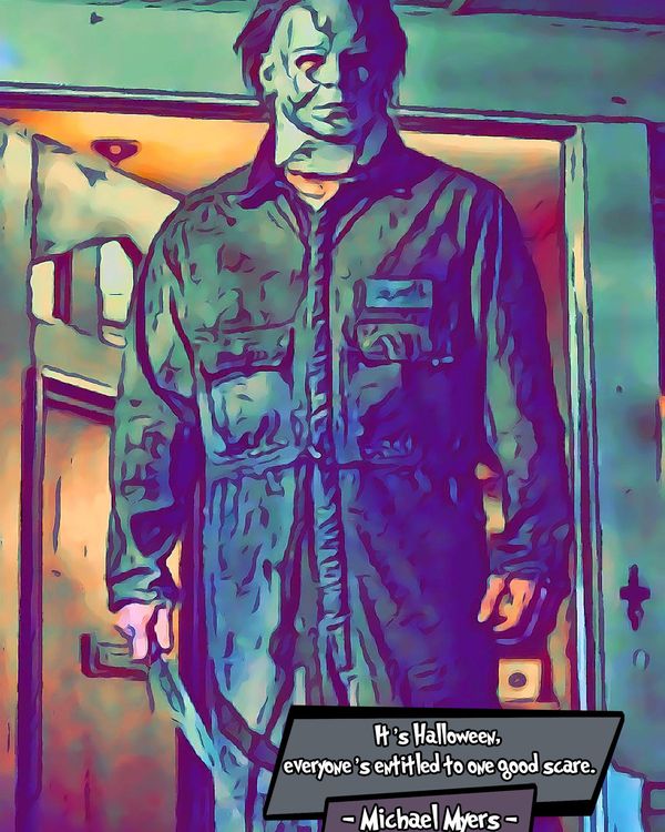 Michael Myers — Comic Strip Canvas