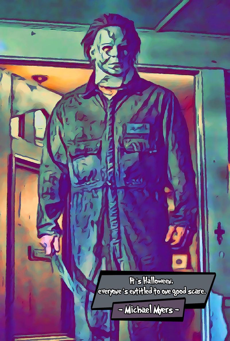 Michael Myers — Comic Strip Canvas