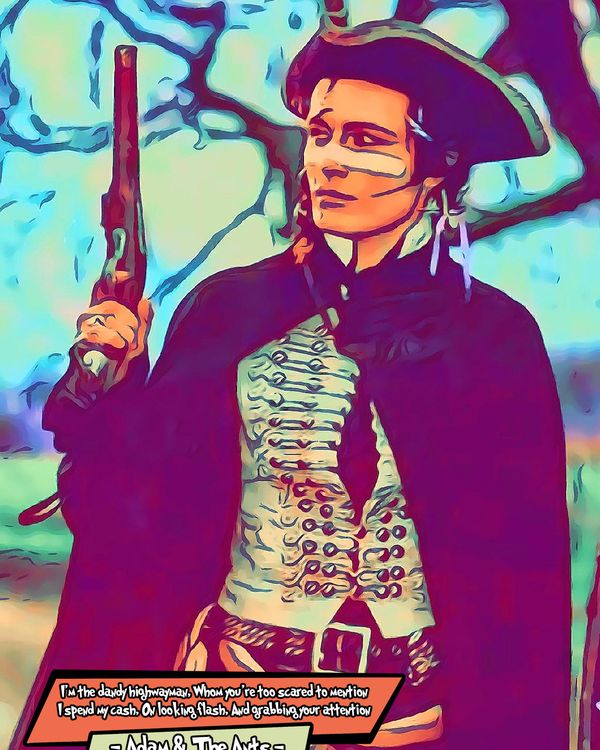 Adam & The Ants — Comic Strip Canvas