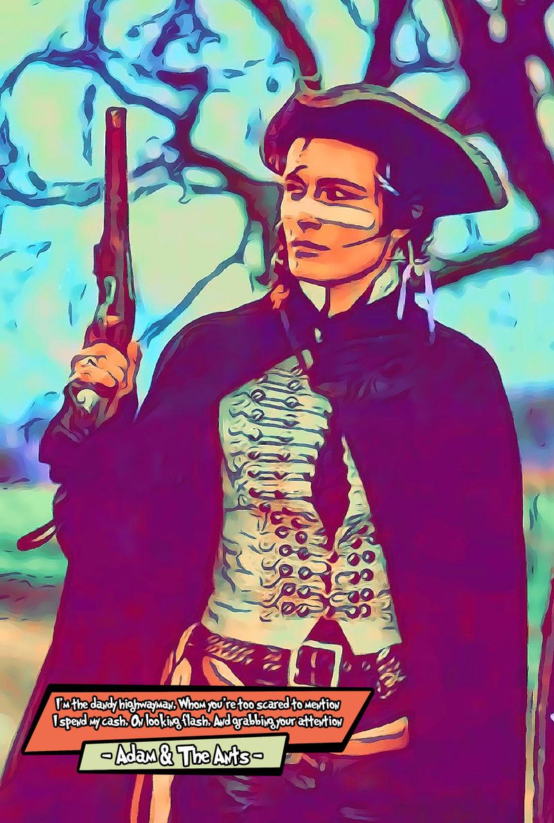 Adam & The Ants — Comic Strip Canvas