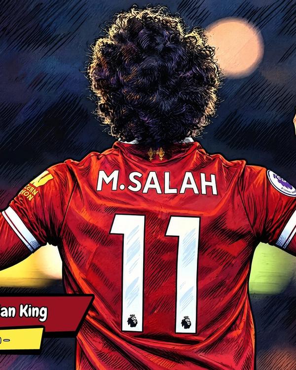 Mo Salah — Comic Strip Canvas