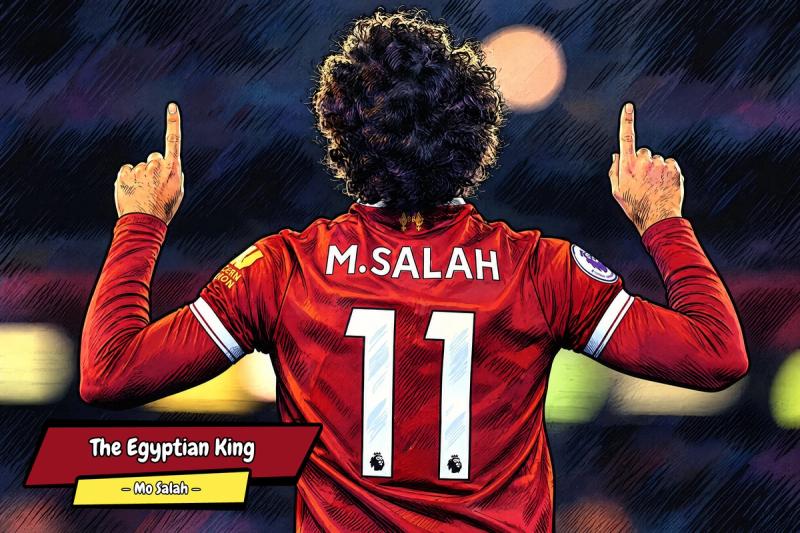 Mo Salah — Comic Strip Canvas