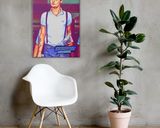 Pete Doherty lifestyle mockup — Comic Strip Canvas