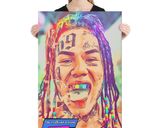 6ix9ine lifestyle mockup — Comic Strip Canvas