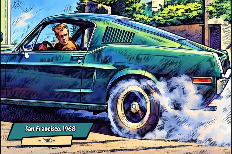 Bullit — Comic Strip Canvas