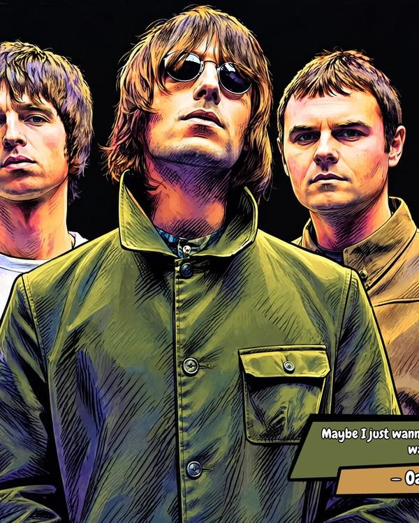 Oasis — Comic Strip Canvas