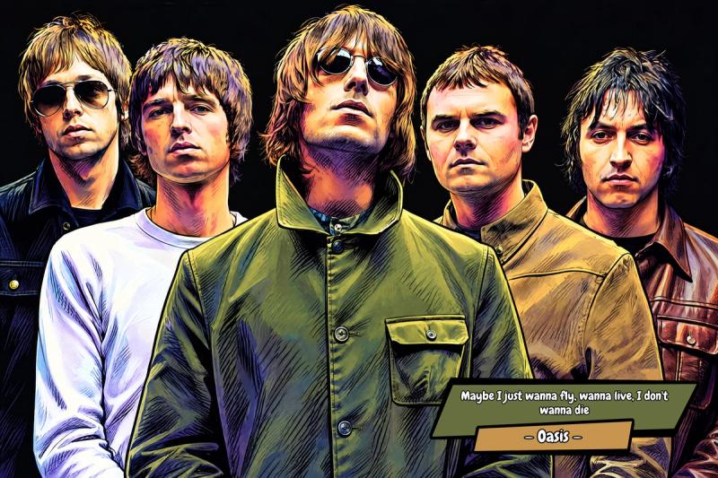 Oasis — Comic Strip Canvas