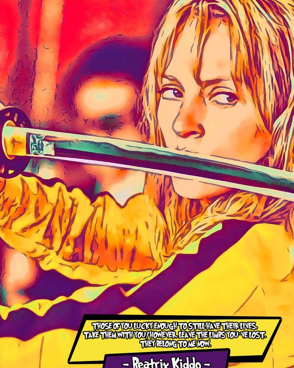 Kill Bill — Comic Strip Canvas