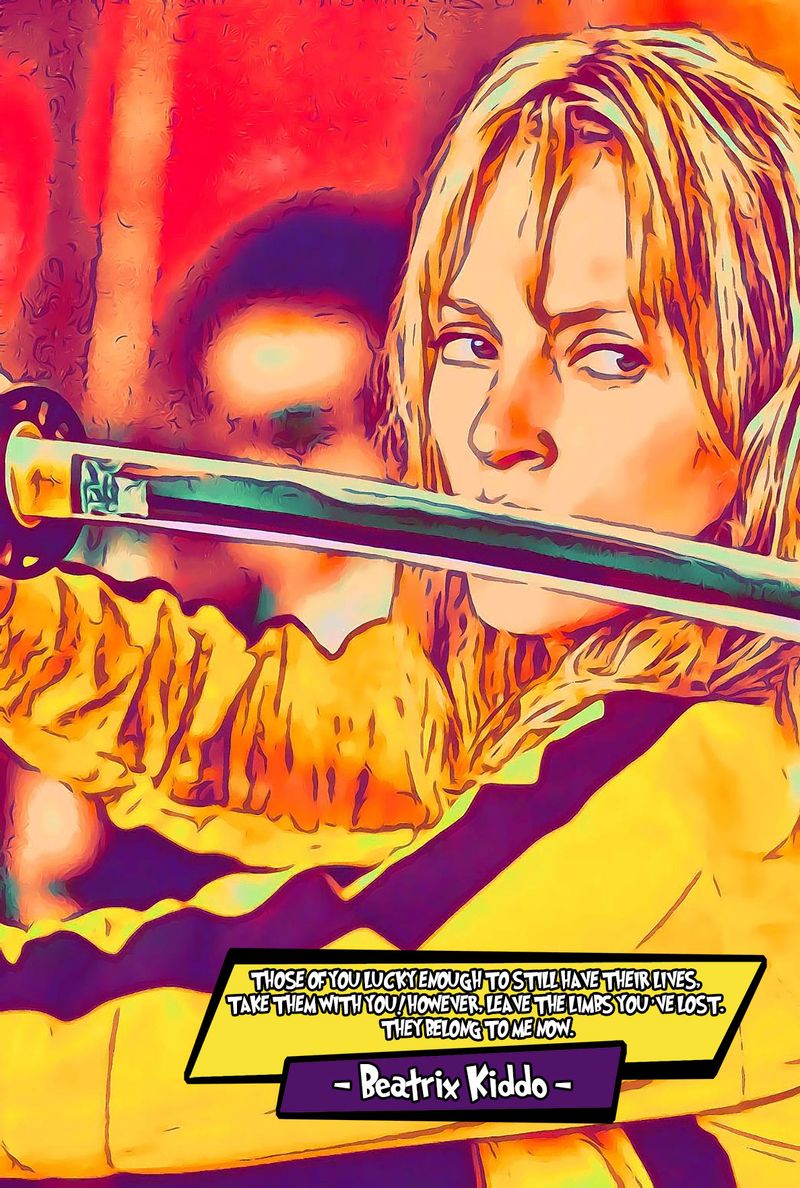 Kill Bill — Comic Strip Canvas