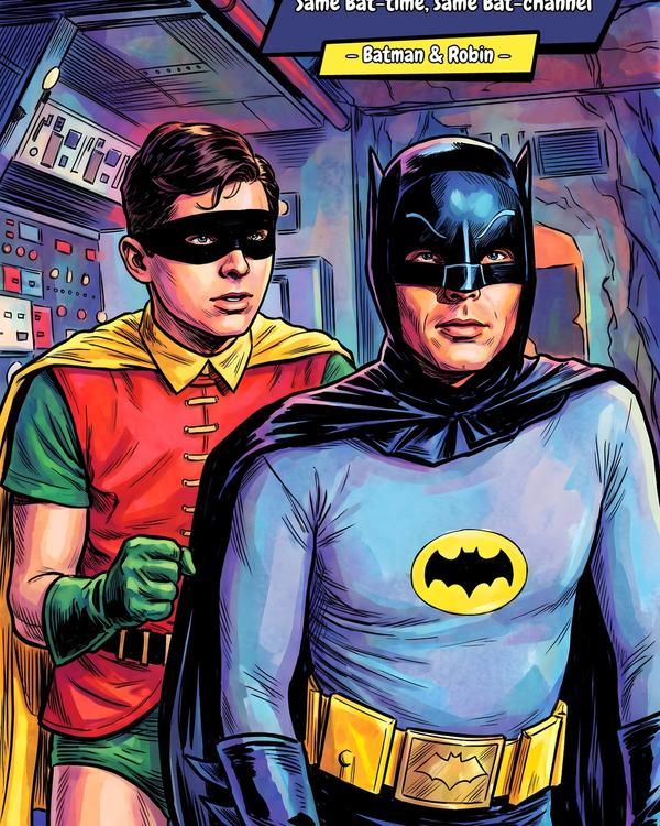 Batman&Robin — Comic Strip Canvas