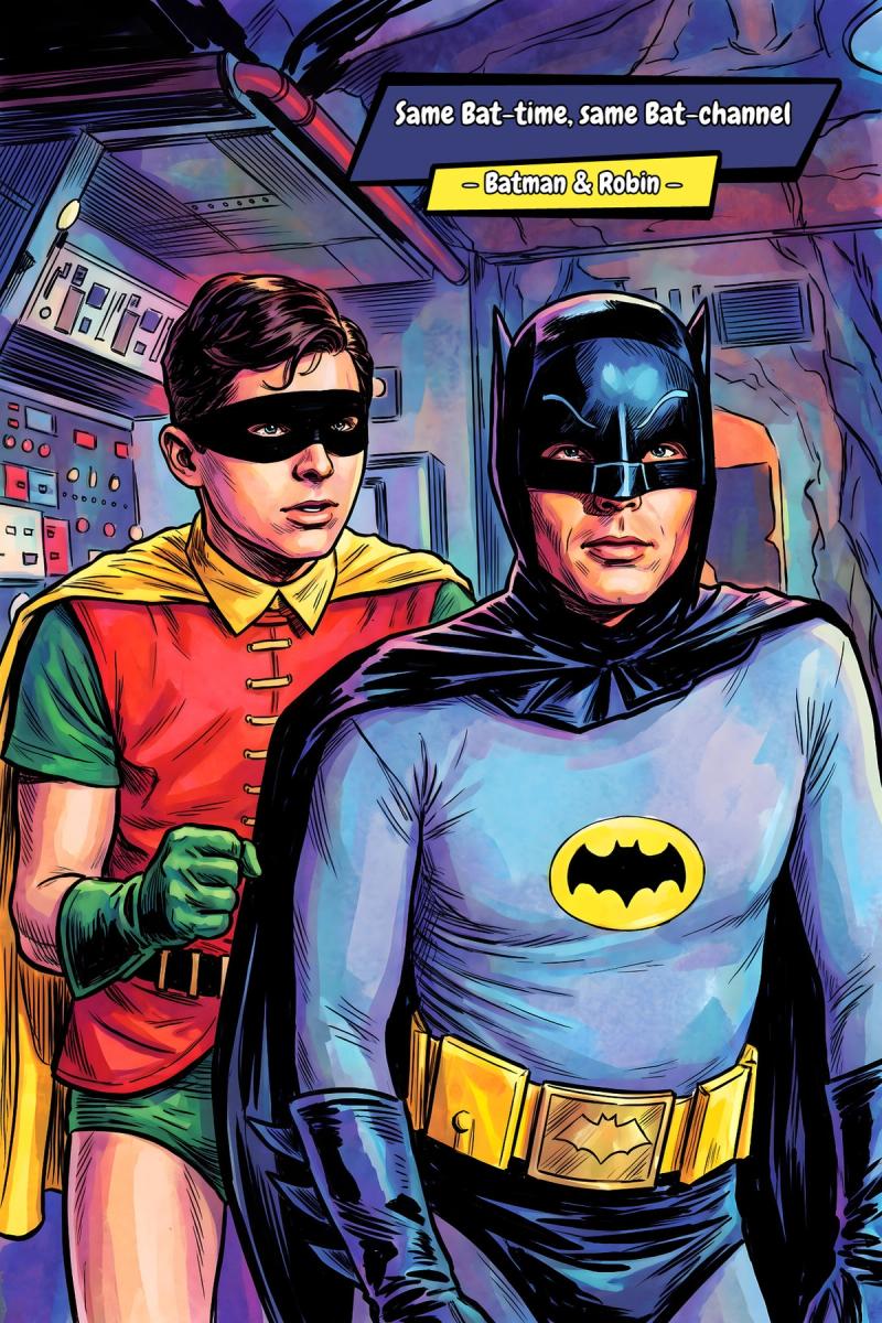 Batman&Robin — Comic Strip Canvas
