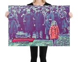 Schindler's List lifestyle mockup — Comic Strip Canvas