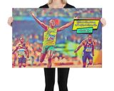 Usain Bolt lifestyle mockup — Comic Strip Canvas