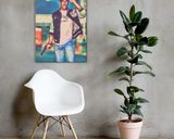 Axel Foley lifestyle mockup — Comic Strip Canvas